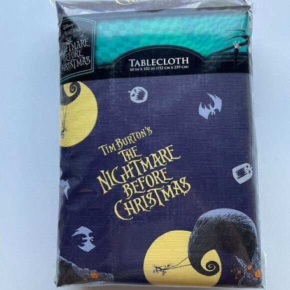 The Nightmare Before Christmas Purple Jack on a Cliff Tablecloth - Picture 1 of 3